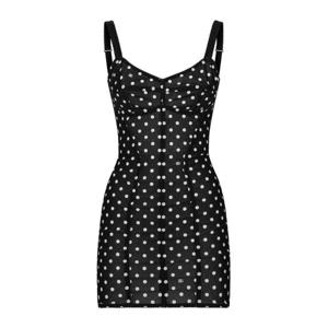돌체앤가바나 폴카 도트 코르셋 미니 드레스 F6JJXTFSUBG