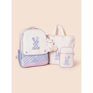 [빈폴키즈] 빙키 여아 사첼 3SET 책가방  라이트 퍼플 (BI61D4G04V)