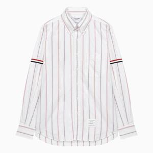 23FW 톰브라운 RWB 화이트 레드 스트라이프 코튼 긴팔 셔츠 MWL301O 07720 960
