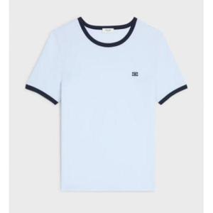 셀린느 25FW 70 S TRIOMPHE T-SHIRT IN COTTON JERSEY RX05L507Z FYZ7 코튼 저지 트리옹프 티셔츠