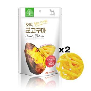 더내추럴 호박 고구마스틱 300gX5 애견 수제간식 건조 애견간식 고구마간식 칭찬간식 스틱간식 건조고구마 애완동물용품 반려동물용품 개간식