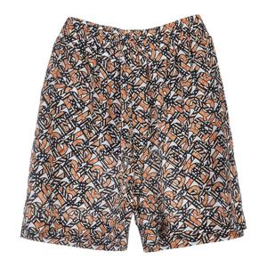 [FW22] [버버리] 모노그램 프린트 실크 크레이프 쇼츠 8057200 W TAWNEY TBM A18801