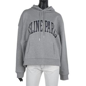 셀린느 2Y65G670Q 09BQ 로고 코튼 오버핏 후드티셔츠