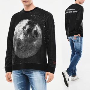 발렌티노 문더스트 프린트 남성맨투맨 블랙 TV3MF10B 616 14E