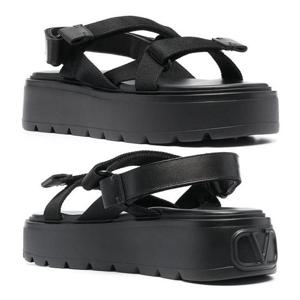 발렌티노 유니크폼 스트랩 샌들 블랙 VY2S0E09 WJJ 0NO