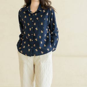 엄마옷 마담4060 내추럴포엠 테디베어기모셔츠 데일리 여성 -ZBL2511013-