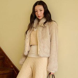 [올리브데올리브] 크랍 페이크 퍼자켓 OF5WMB040