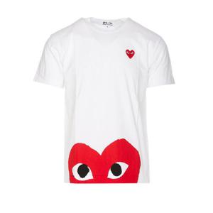 25FW 꼼데가르송 코튼 T 셔츠 with 로고 AXT0340511