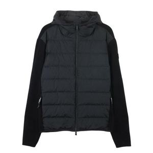 몽클레르 매트블랙 남성 패딩믹스 후드 울 집업자켓 9B00010 M1122 999