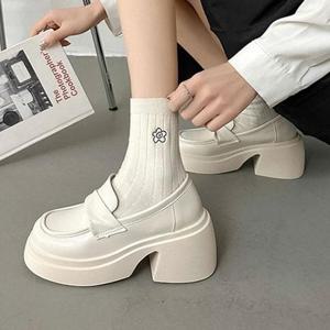 [SA91YZ2]베이직 키높이 캠퍼스룩 로퍼 2컬러