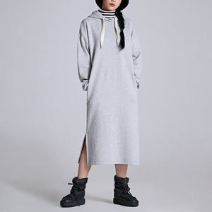 [스파오][프렌치테리] 후드 롱원피스 G (기모) (SPOMC4TU08-T)