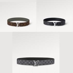 24SS 루이비통 남성 이니셜 40mm 리버시블 벨트 모노그램 이클립스 다미에 M0613V M9043