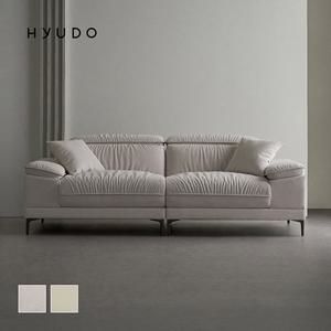 휴도 감각의 동백 2200 무빙 헤드레스트 가죽 패브릭 3인용 소파 (소재 선택)