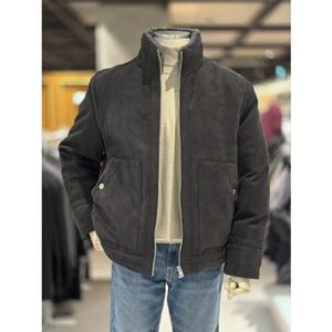 지오지아 25FW 2컬러 시어링 스웨이드 덕다운 패딩 점퍼 ADF4JP1105