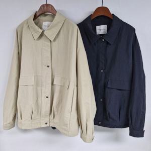 나야홍 / 빅사이즈아우터 V602L511 심플버튼바스락점퍼 SM