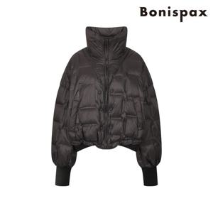 [보니스팍스]하이넥 소매 밑단 시보리배색다운점퍼 B1F45OJP2600