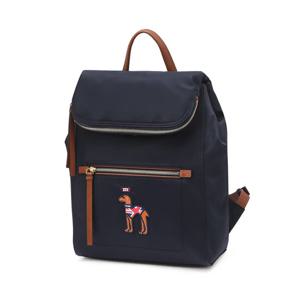 [헤지스]헤지스 네이비 퍼피자수 나일론 백팩 WIBA4E063N2