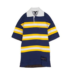 [엘러브] 새상품 루이비통 폴로 원피스 S 블루/옐로우 5ET1976