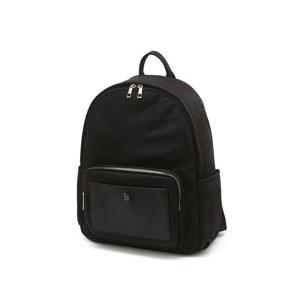 [헤지스]헤지스 블랙 단색 나일론 백팩 WIBA4F706BK