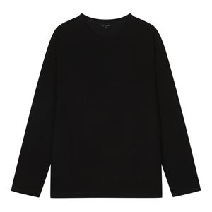 [파렌하이트]헴 스몰 로고 자수 솔리드 티셔츠 FJIBH3301 B