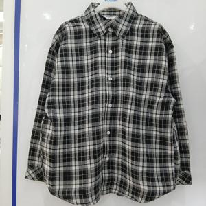 [에꼴리에][모다부평]루즈핏 체크 셔츠/26A5331BK_BP