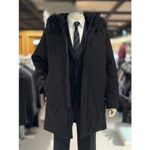 지오지아 25FW 2컬러 프리미엄 라쿤퍼 덕다운 패딩 점퍼 사파리 ADF4FP1101