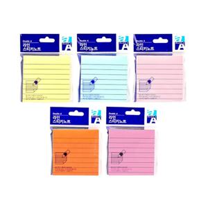 더블에이 라인 스티키노트 76x76 점착메모지100매