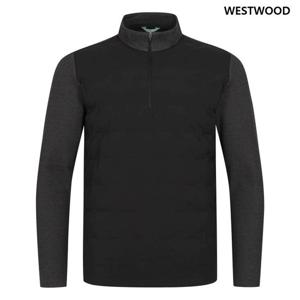 [웨스트우드] 남성 튜브 덕다운 반집업 패딩 티셔츠 WO4MTTS341