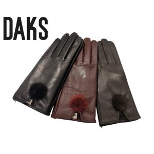 [닥스(장갑)]여성 천연밍크 가죽 장갑 GBO255O