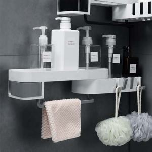 180도 회전 접착식 욕실 선반 무타공 화장실