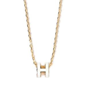 에르메스 화이트 골드 팝아슈 미니 팬던트 목걸이 POP H H147992F 49