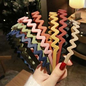 지그재그 매트 무광 악세서리 데일리 헤어밴드 머리띠