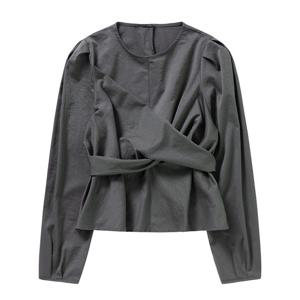 부루앤쥬디 앞꼬임리본블라우스 BBRKBL108P