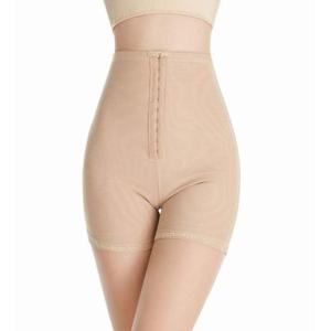 여성 하이웨이스트 버클 코르셋 반바지 힙업 메쉬거들