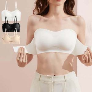 여성 3컬러 앞코르셋 노스트랩 브라 볼륨브라