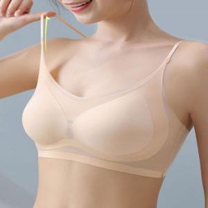 여자 심리스 노와이어 울트라 메쉬 브라 여름이너웨어