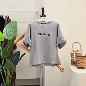 [포커스]FW5J7TS00295_레터링 겨울 반팔 티셔츠