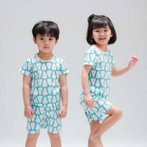 [알록달록]5부쟈가드반팔실내복(하프페어)유아아동 내복잠옷