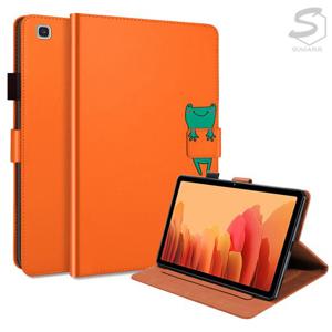 갤럭시탭A6 심플 캐릭터 스탠드 펜홀더 가죽 플립 태블릿 케이스