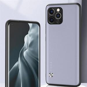 컬러 아이폰12 프로맥스 레트로 슬림 커버 가죽 핸드폰 케이스