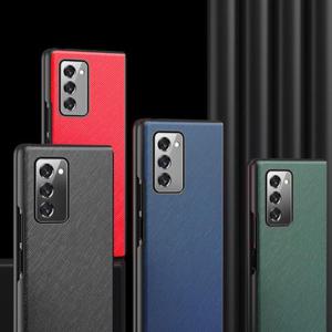 갤럭시Z폴드2 제트 지 F916 심플 슬림 디자인 가죽 핸드폰케이스