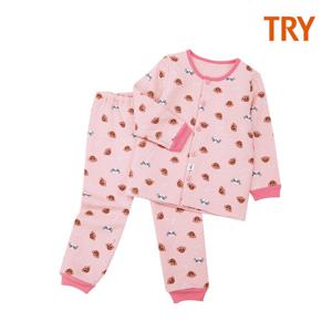 [트라이] 크리켓 보온 상하복 핑크