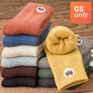 [GS 단독] 어나더뷰 따뜻한 뽀송 댕댕이 중목 양말 10켤레 세트 1115