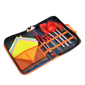 BUCK703 캠핑 키친툴 실리콘 조리도구 10종 세트 색상랜덤