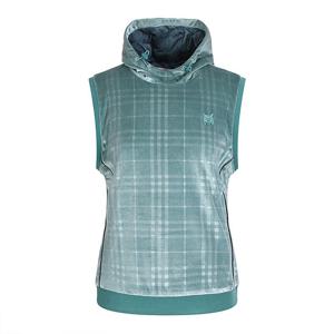 [링스] 여성 체크엠보벨벳 방풍 후드 티베스트 L21B3TL084_MT