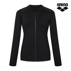 [아레나공식] 데일리 레저 짚업 래쉬가드 A3BL1PQ07BLK