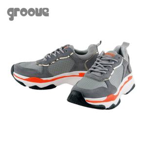 [그루브]LANCY 여성 키높이 스니커즈 운동화 그레이 G1133005LA-W 5CM