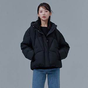 여성 하이넥 후드 푸퍼 패딩 점퍼-CGRG4773E03