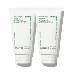 [2개] 이니스프리 그린티 아미노 수분 클렌징 폼 150g
