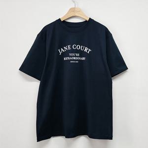 [제인코트(스포츠)]에어터치 아치로고 남여공용 루즈핏 반팔티 ENA3307-NV